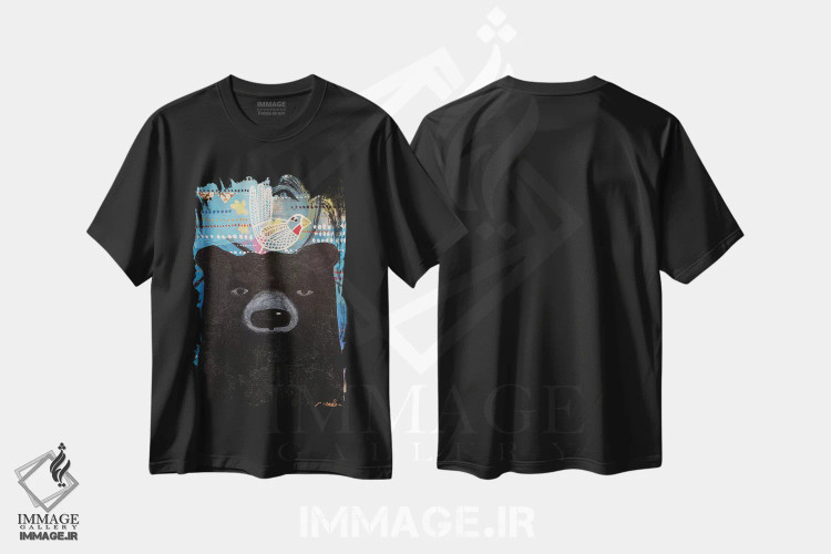 تیشرت مشکی طرح دار – تیشرت فانتزی ,پرنده مغز دوم اثر مادارا میسون immage.ir