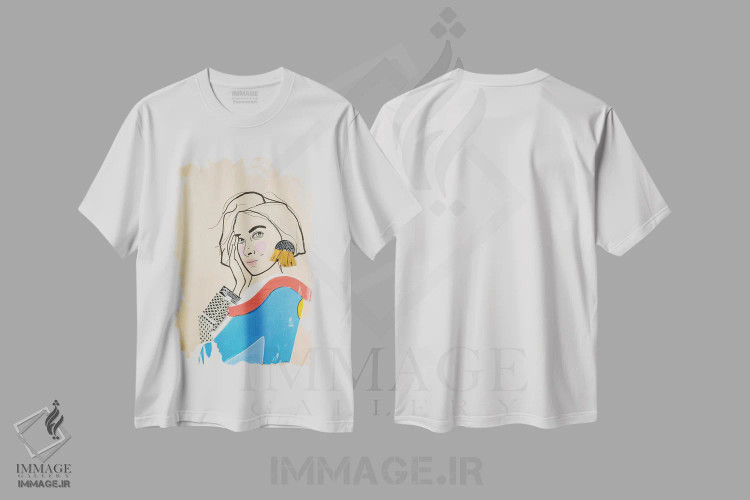 تیشرت سفید طرح دار – تیشرت فشن زنانه ,اودوازده اثر مردیت استیل فروشگاه ایماژ