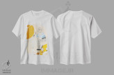 تیشرت سفید طرح دار – تیشرت هنری ,اوپانزده اثر مردیت استیل فروشگاه ایماژ