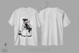 تیشرت سفید طرح دار – تیشرت حیوانات ,روباه و لاک پشت اثر مادالینا تنتارئانو immage.ir