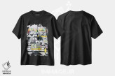 تیشرت مشکی طرح دار – تیشرت سفر ,نیمه شب در برلین اثر مادالینا تنتارئانو فروشگاه ایماژ