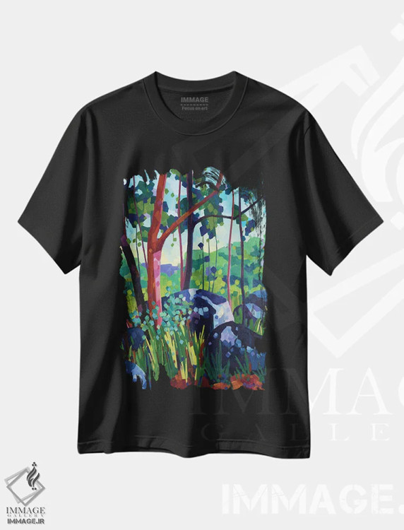 تیشرت مشکی طرح دار – تیشرت طبیعت ,اجتماع اثر ملیسا رید-دیواین immage.ir