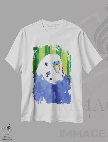 تیشرت سفید طرح دار – تیشرت حیوانات ,تونی چاق اثر ملیسا رید-دیواین فروشگاه ایماژ