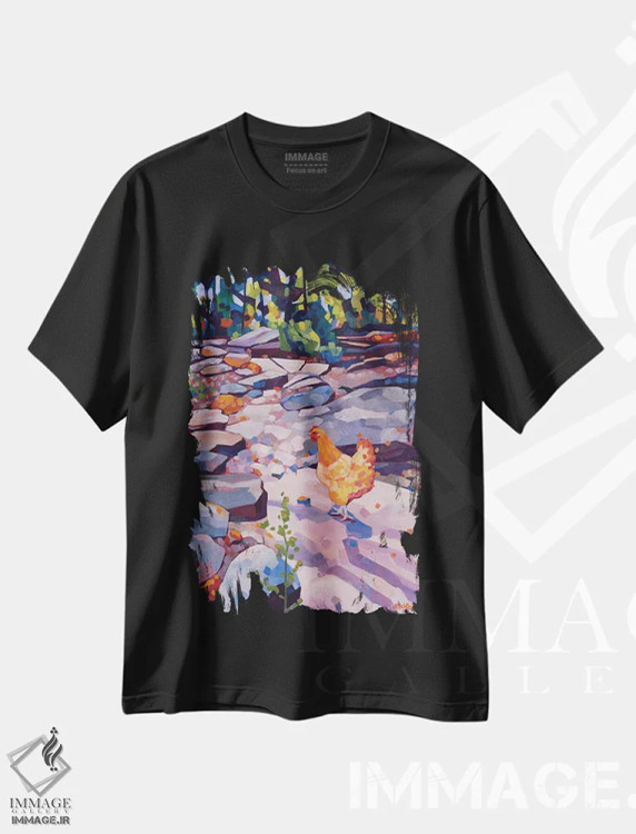 تیشرت مشکی طرح دار – تیشرت طبیعت ,یافتن مسیر خودم اثر ملیسا رید-دیواین فروشگاه ایماژ