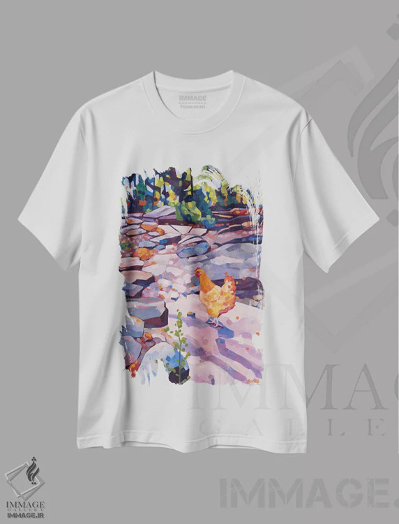 تیشرت سفید طرح دار – تیشرت طبیعت ,یافتن مسیر خودم اثر ملیسا رید-دیواین immage.ir