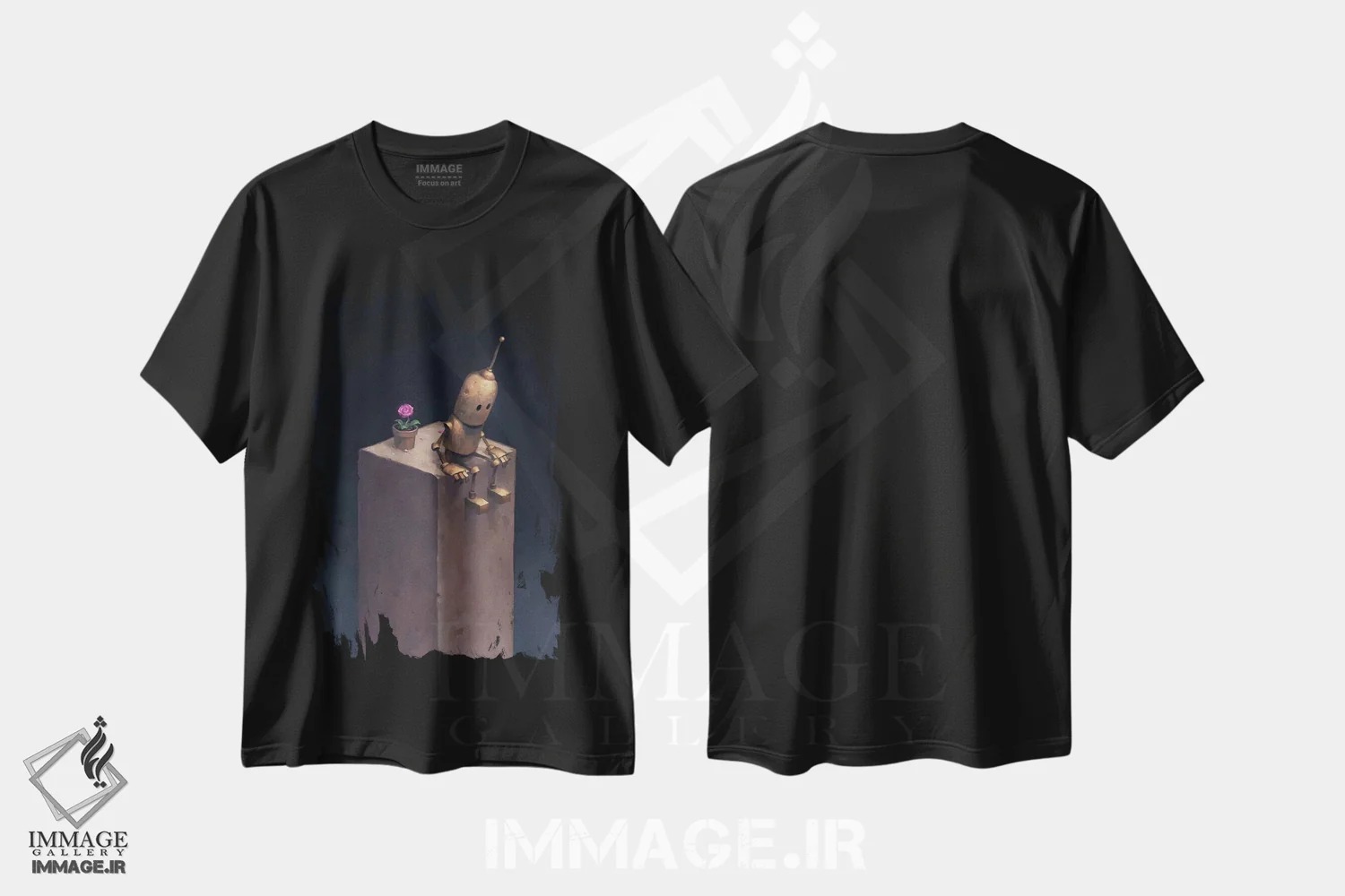 تیشرت مشکی طرح دار – تیشرت علمی تخیلی ,پادشاهی اثر مت دیکسون فروشگاه ایماژ