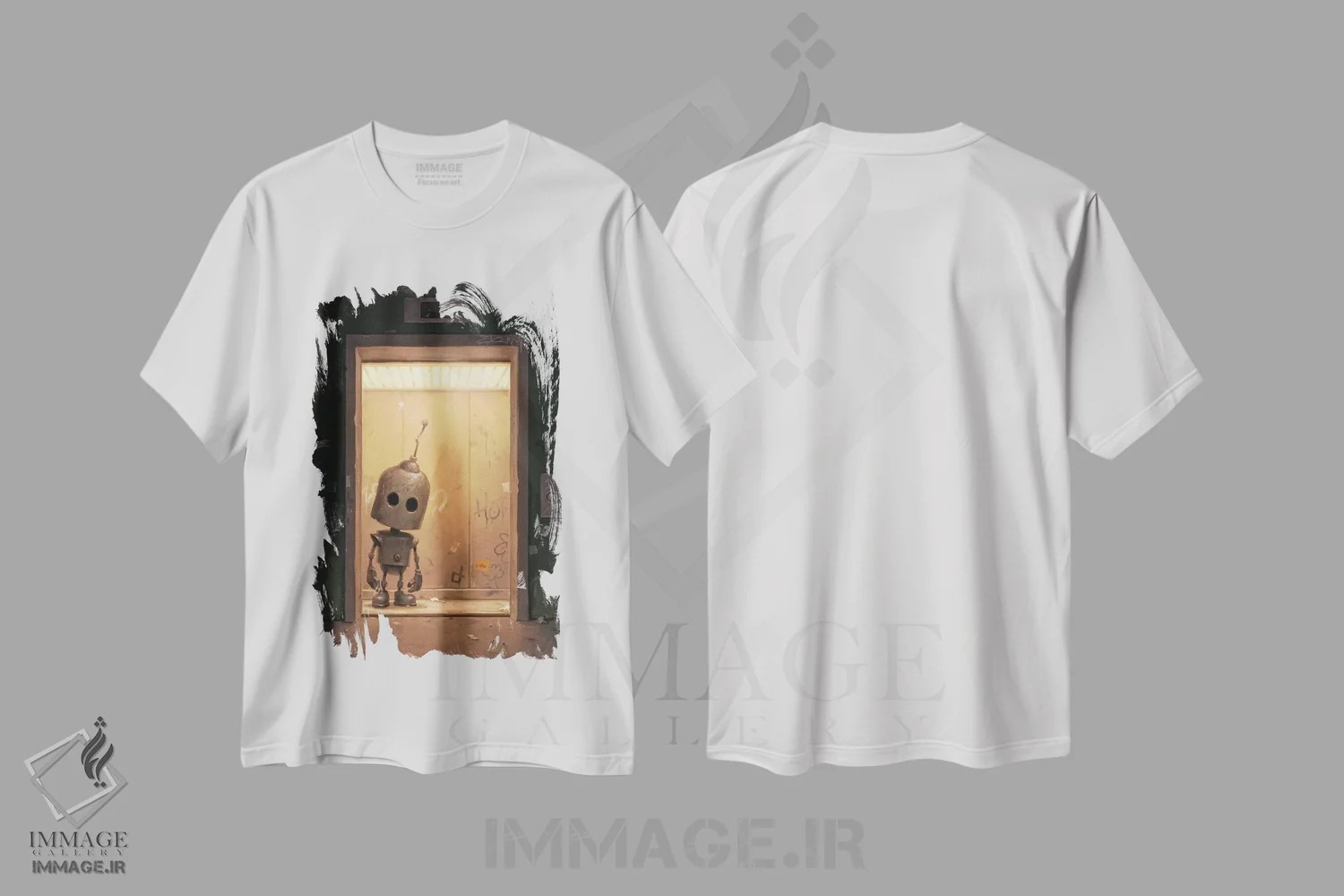 تیشرت سفید طرح دار – تیشرت هنری ,دروازه اثر مت دیکسون immage.ir