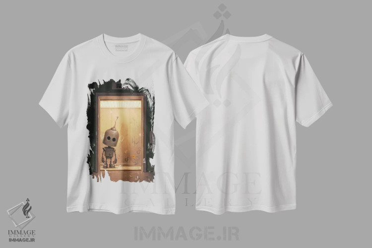 تیشرت سفید طرح دار – تیشرت هنری ,دروازه اثر مت دیکسون immage.ir