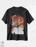 تیشرت مشکی طرح دار – تیشرت فانتزی ,راز پرواز اثر مت دیکسون فروشگاه ایماژ