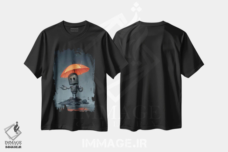 تیشرت مشکی طرح دار – تیشرت فانتزی ,فصل بارانی اثر مت دیکسون immage.ir