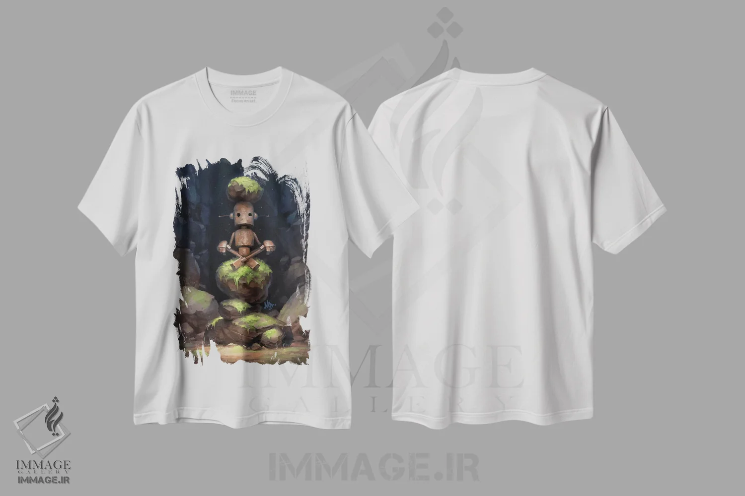 تیشرت سفید طرح دار – تیشرت فانتزی ,توتم اثر مت دیکسون immage.ir