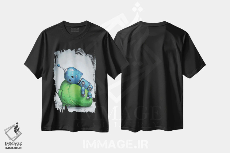 تیشرت مشکی طرح دار – تیشرت مینیمال ,باتری کم اثر مت دیکسون فروشگاه ایماژ