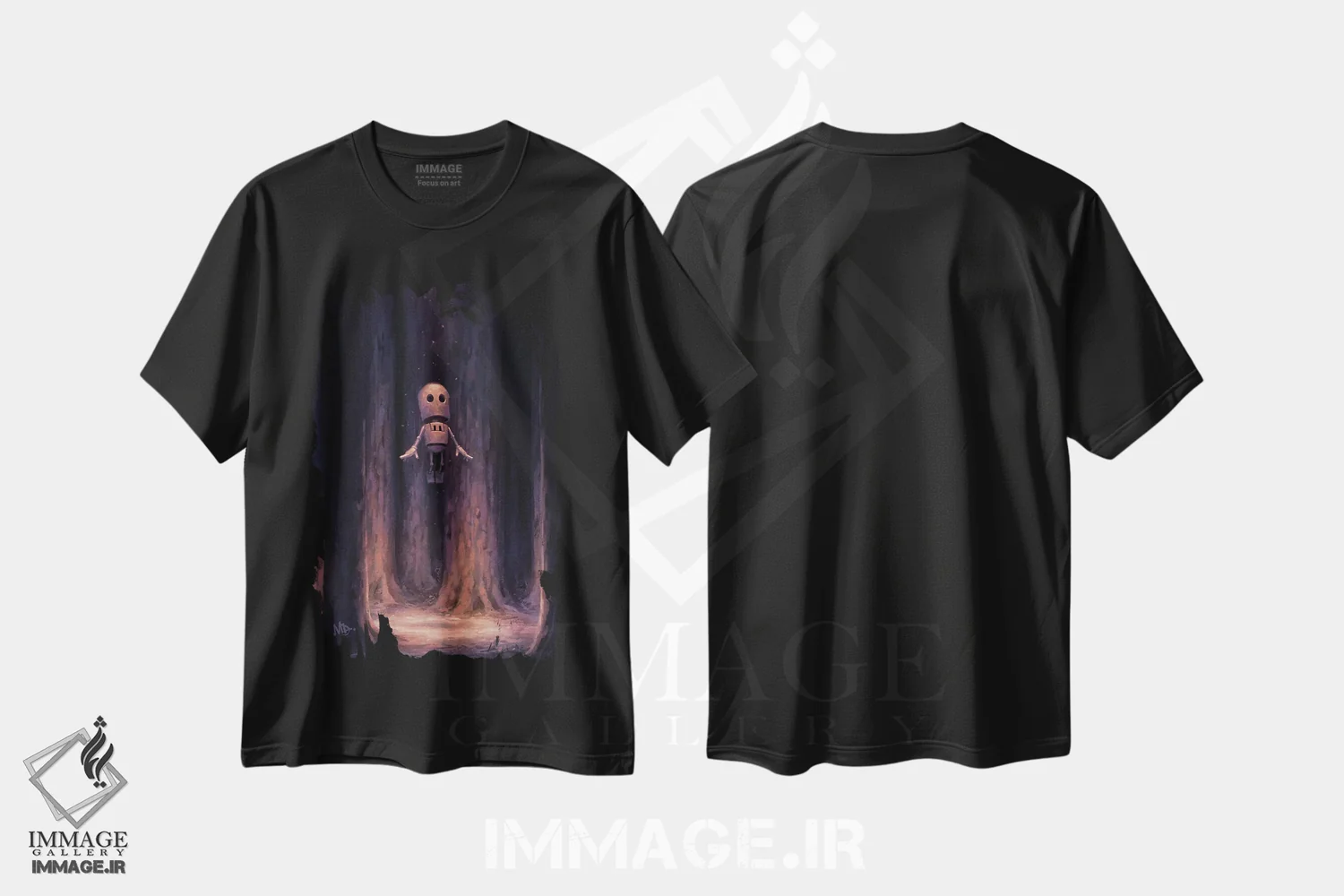 تیشرت مشکی طرح دار – تیشرت فانتزی ,شور سفر اثر مت دیکسون فروشگاه ایماژ