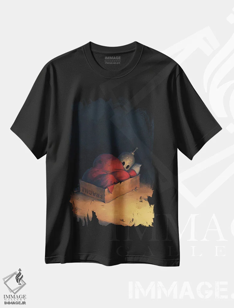 تیشرت مشکی طرح دار – تیشرت هنری ,شکننده اثر مت دیکسون فروشگاه ایماژ