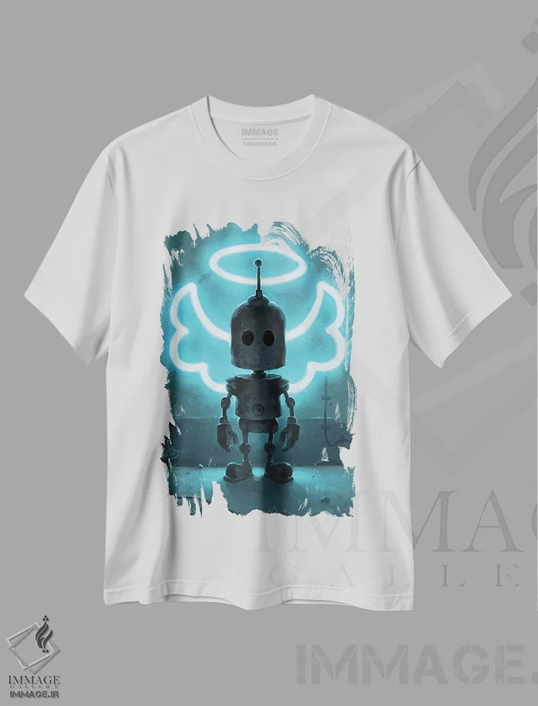 تیشرت سفید طرح دار – تیشرت فانتزی ,الوهیت اثر مت دیکسون immage.ir