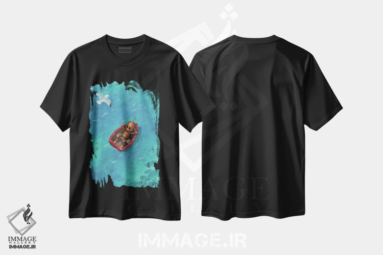 تیشرت مشکی طرح دار – تیشرت فانتزی ربات ,شاید فردا اثر مت دیکسون immage.ir