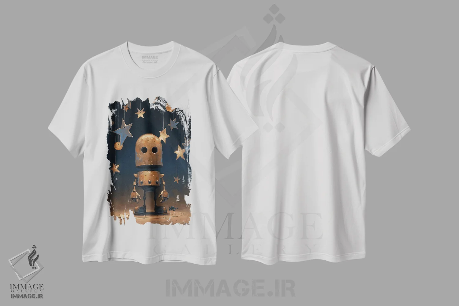 تیشرت سفید طرح دار – تیشرت فضایی ,به سوی ستارگان اثر مت دیکسون immage.ir