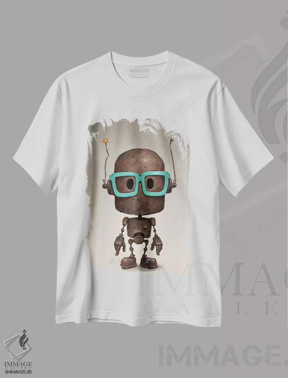 تیشرت سفید طرح دار – تیشرت تکنولوژی ,در حال پردازش اثر مت دیکسون فروشگاه ایماژ