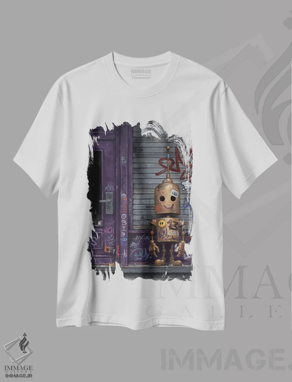 تیشرت سفید طرح دار – تیشرت فانتزی ,همدلی اثر مت دیکسون فروشگاه ایماژ