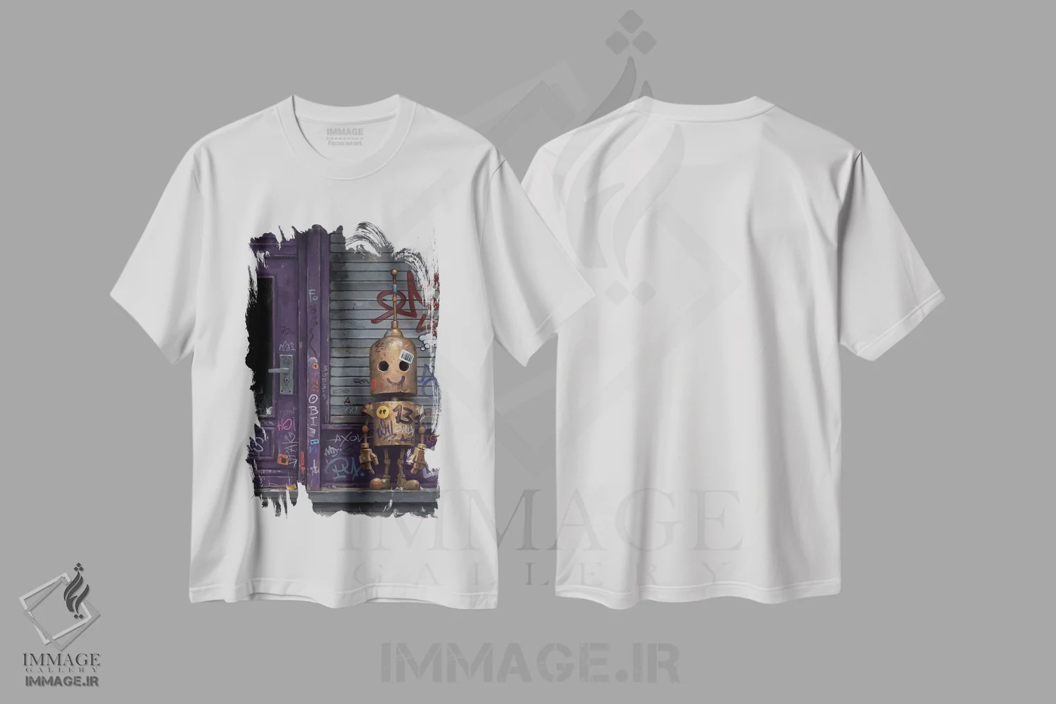 تیشرت سفید طرح دار – تیشرت فانتزی ,همدلی اثر مت دیکسون فروشگاه ایماژ