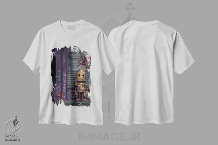 تیشرت سفید طرح دار – تیشرت فانتزی ,همدلی اثر مت دیکسون فروشگاه ایماژ