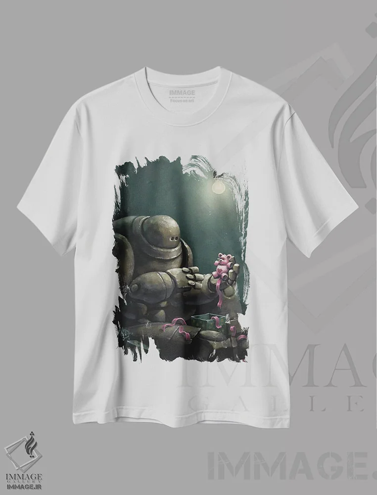 تیشرت سفید طرح دار – تیشرت فانتزی ,آرزوی کریسمس گورترون اثر مت دیکسون فروشگاه ایماژ