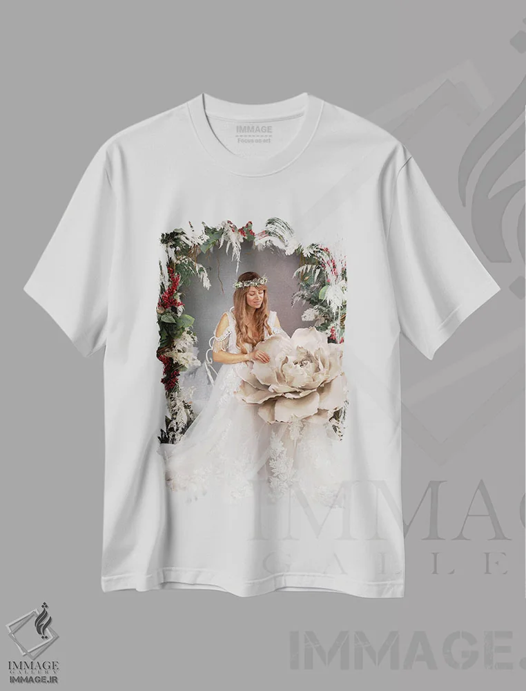تیشرت سفید طرح دار – تیشرت طبیعت ,زمستان اثر میکائلا دوریسووا immage.ir
