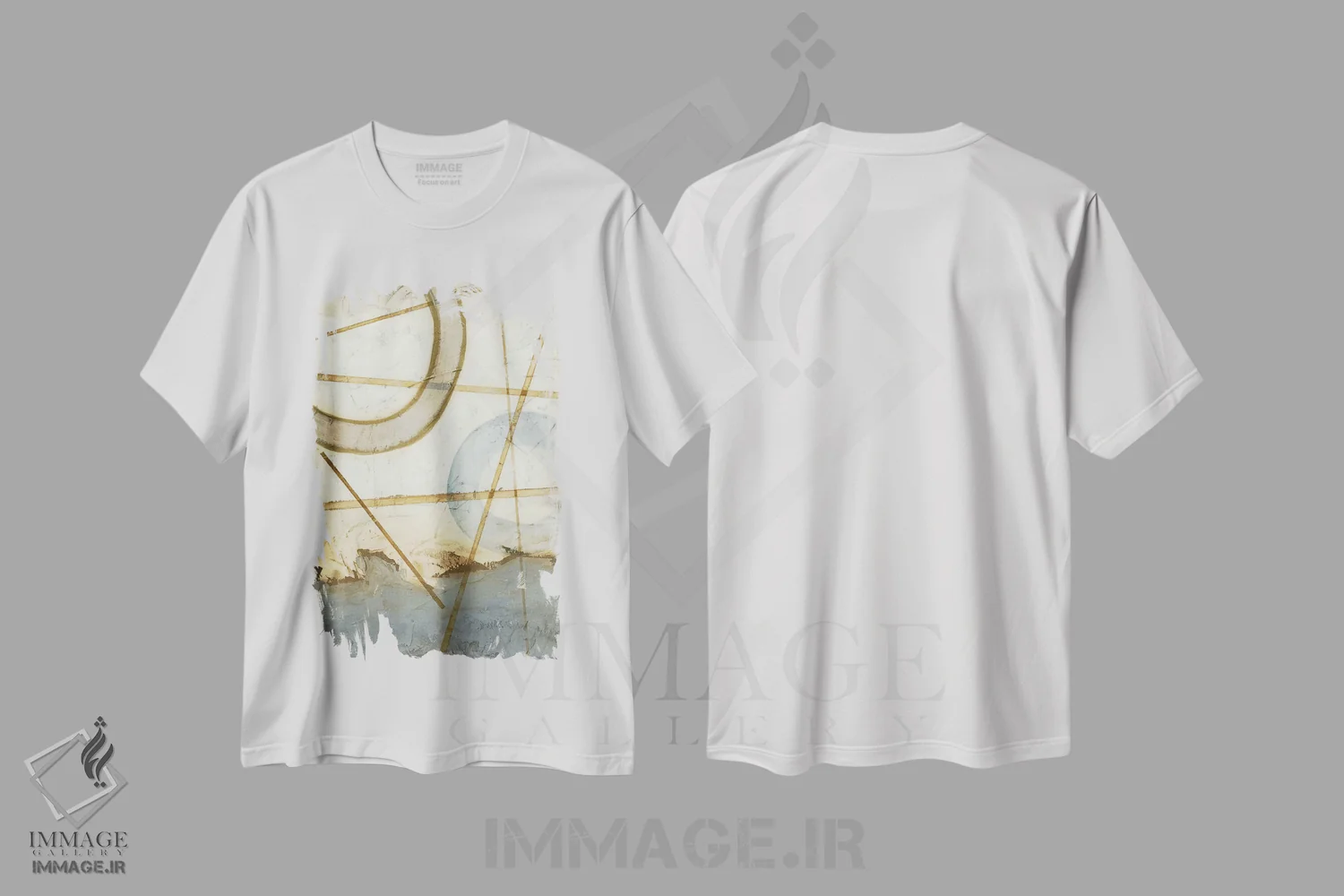 تیشرت سفید طرح دار – تیشرت هنری ,تقاطع ها I اثر مگان میگر immage.ir