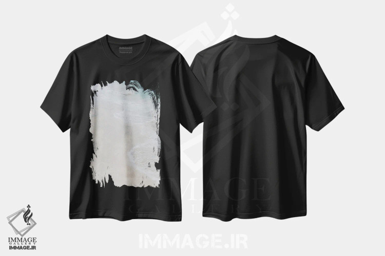 تیشرت مشکی طرح دار – تیشرت طبیعت ,ساحل دریا III اثر ماری الین کوسون immage.ir