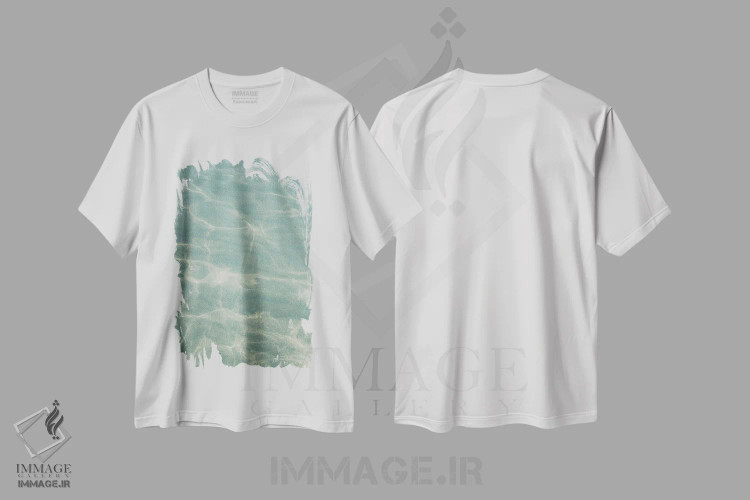 تیشرت سفید طرح دار – تیشرت طبیعت ,ساحل دریا VII اثر ماری الین کوسون immage.ir