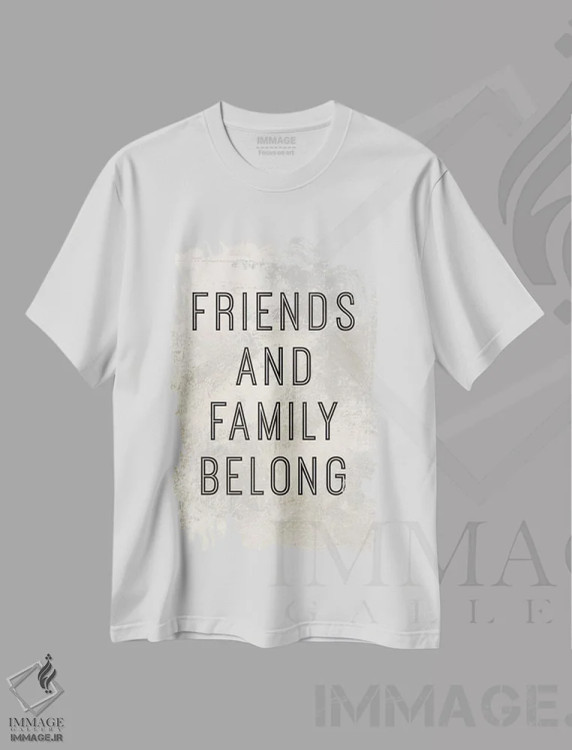 تیشرت سفید طرح دار – تیشرت تایپوگرافی ,خانه همانجاست که عشق سکونت دارد پانل III اثر ماری الین کوسون immage.ir