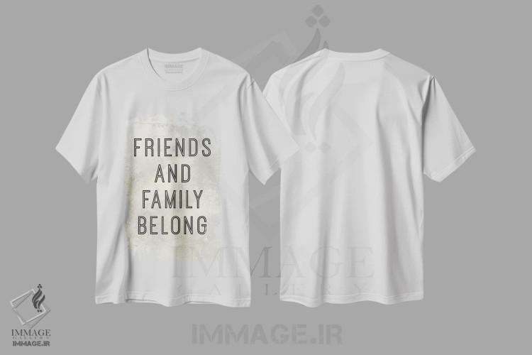 تیشرت سفید طرح دار – تیشرت تایپوگرافی ,خانه همانجاست که عشق سکونت دارد پانل III اثر ماری الین کوسون immage.ir