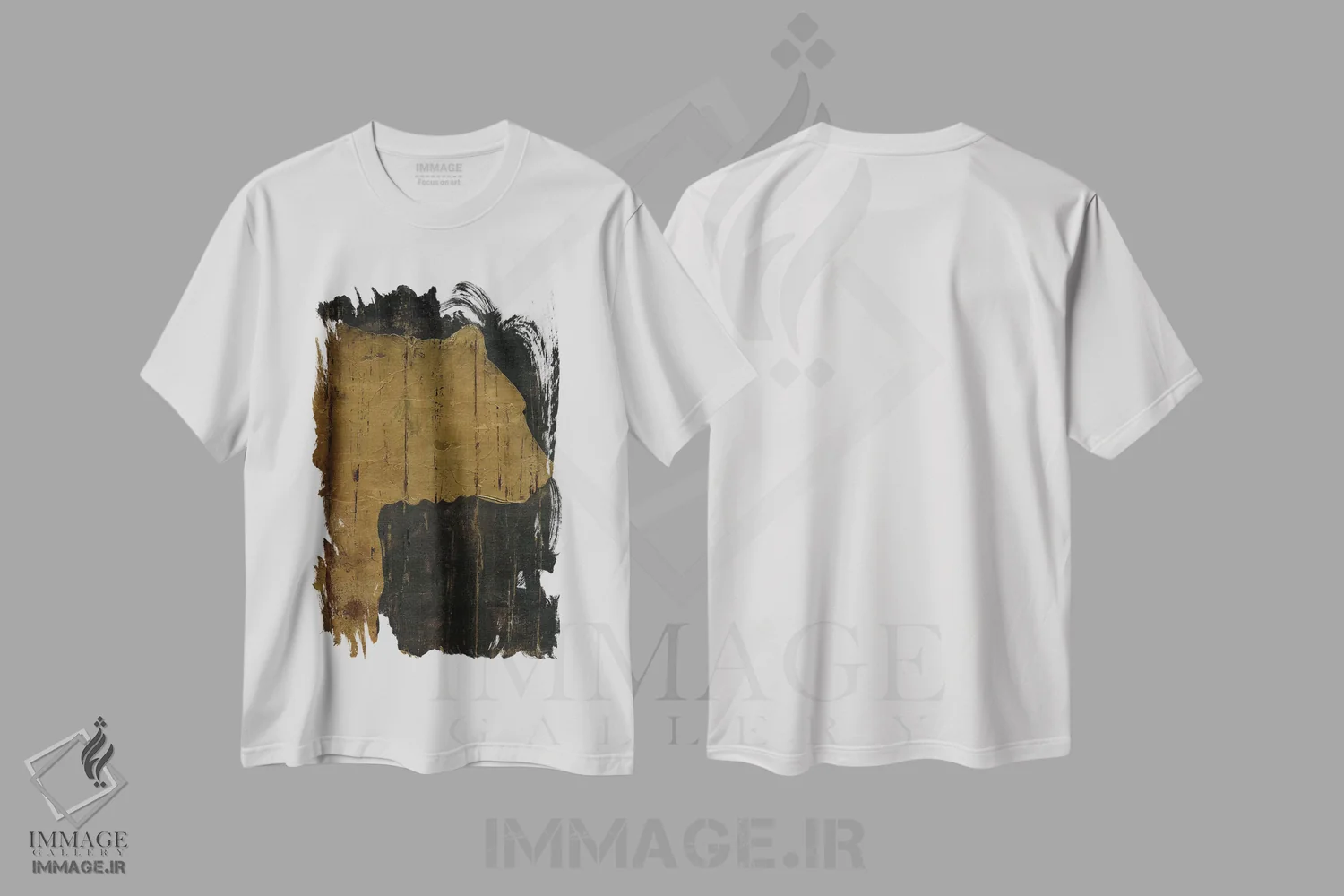 تیشرت سفید طرح دار – تیشرت حیوانات ,حیوانات کلبه روستایی: خرس اثر ماری الین کوسون فروشگاه ایماژ