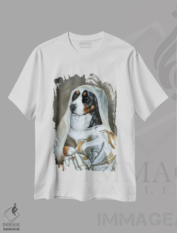 تیشرت سفید طرح دار – تیشرت حیوانات ,ابی اثر ملیندا کوپر immage.ir