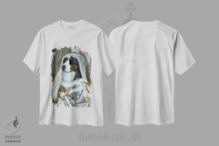 تیشرت سفید طرح دار – تیشرت حیوانات ,ابی اثر ملیندا کوپر immage.ir