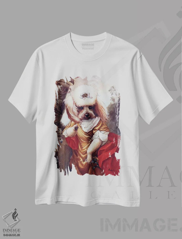 تیشرت سفید طرح دار – تیشرت حیوانات ,چوچو اثر ملیندا کوپر فروشگاه ایماژ