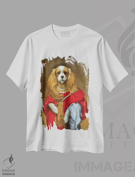 تیشرت سفید طرح دار – تیشرت حیوانات ,پر اثر ملیندا کوپر فروشگاه ایماژ