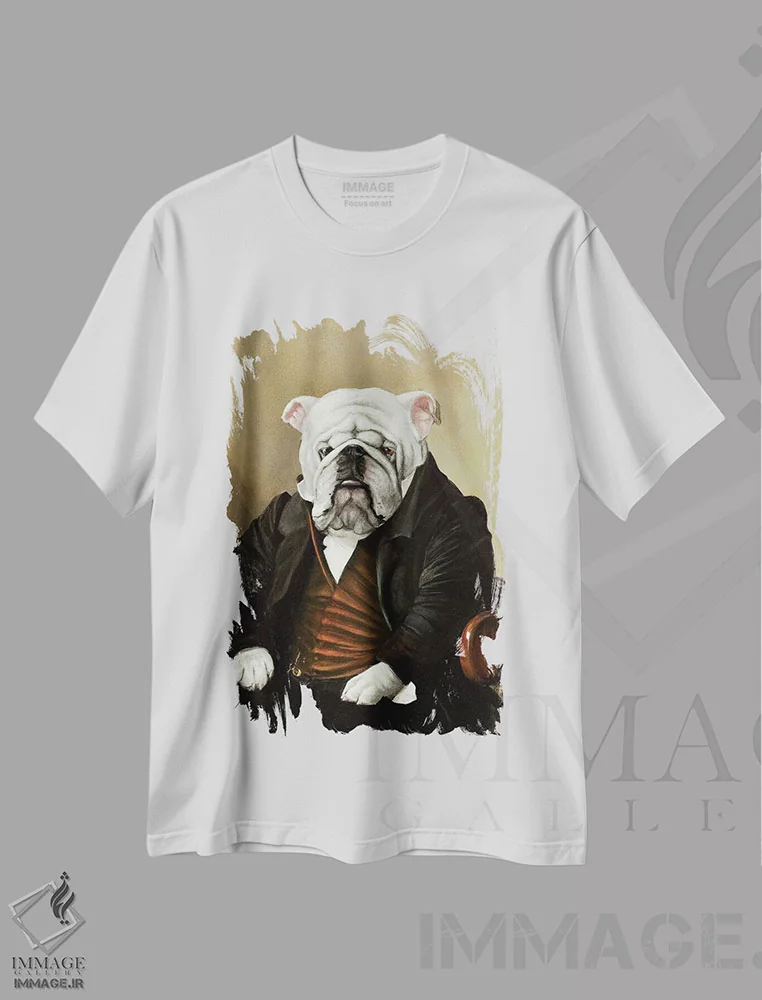 تیشرت سفید طرح دار – تیشرت طنز حیوانات ,گروور اثر ملیندا کوپر فروشگاه ایماژ