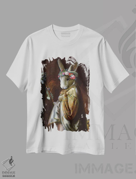 تیشرت سفید طرح دار – تیشرت حیوانات ,انبه به عنوان فلورا اثر ملیندا کوپر فروشگاه ایماژ