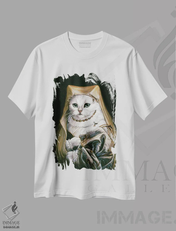 تیشرت سفید طرح دار – تیشرت حیوانات ,شفا اثر ملیندا کوپر فروشگاه ایماژ