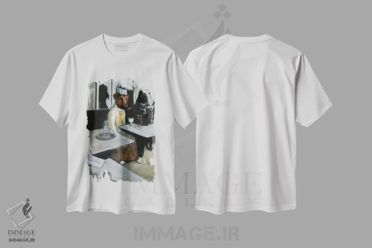 تیشرت سفید طرح دار – تیشرت طنز حیوانات ,سالی کویگلی اثر ملیندا کوپر immage.ir