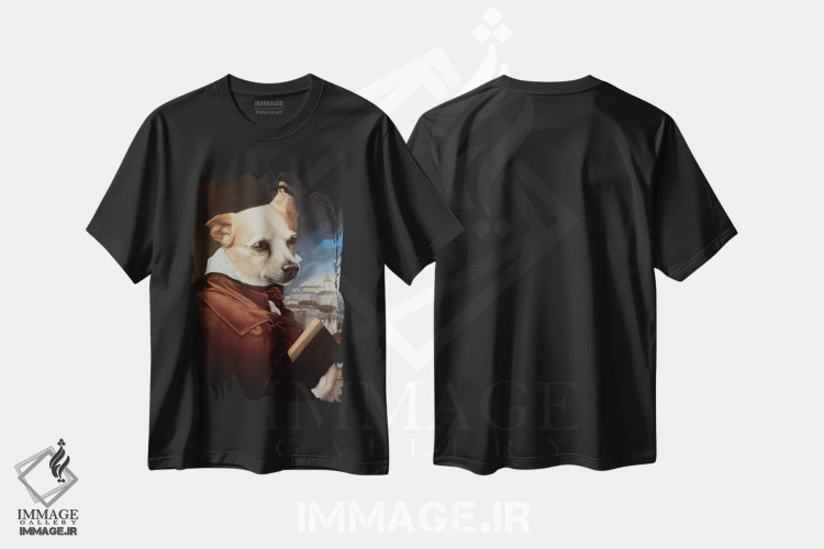 تیشرت مشکی طرح دار – تیشرت طنز ,پسرک اثر ملیندا کوپر فروشگاه ایماژ