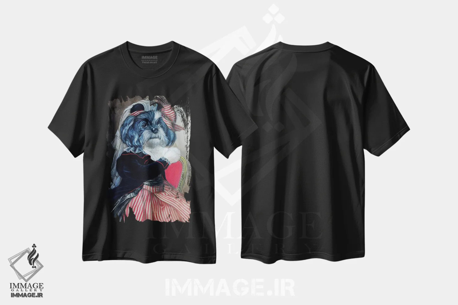 تیشرت مشکی طرح دار – تیشرت سگ ,ساندی اثر ملیندا کوپر immage.ir