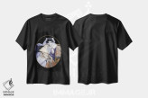 تیشرت مشکی طرح دار – تیشرت گربه ها ,غنچه رز اثر ملیندا کوپر فروشگاه ایماژ