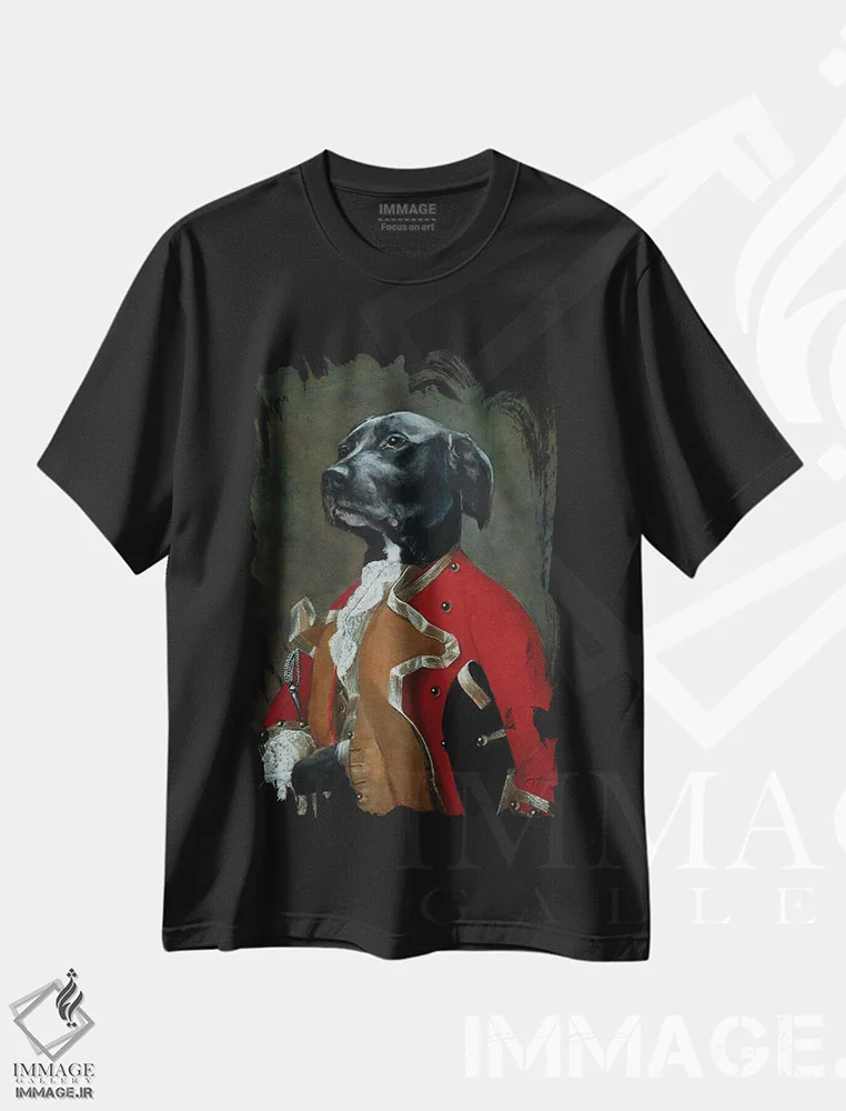 تیشرت مشکی طرح دار – تیشرت سگ ها ,دویزل اثر ملیندا کوپر immage.ir