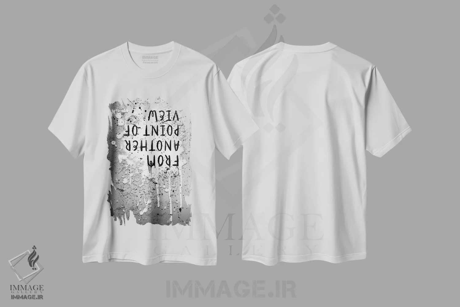 تیشرت سفید طرح دار – تیشرت مینیمال ,از دیدگاهی دیگر اثر ملانی ویولا immage.ir