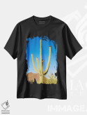 تیشرت مشکی طرح دار – تیشرت طبیعت ,پارک ملی ساگوارو و ساگواروی عظیم اثر ملانی ویولا immage.ir
