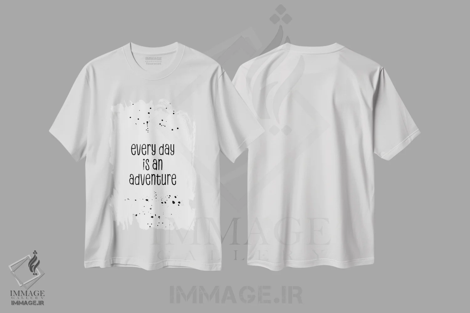 تیشرت سفید طرح دار – تیشرت انگیزشی ,هر روز یک ماجراجویی است اثر ملانی ویولا فروشگاه ایماژ
