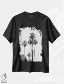 تیشرت مشکی طرح دار – تیشرت نخل ,نخل ها اثر ملانی ویولا immage.ir