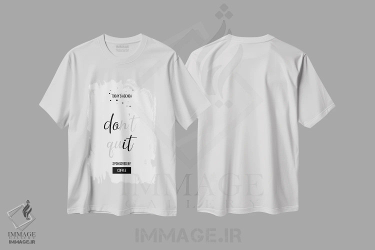 تیشرت سفید طرح دار – تیشرت انگیزشی ,برنامه امروز: تسلیم نشو اثر ملانی ویولا immage.ir